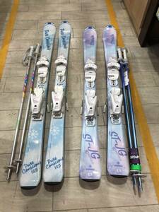 ☆中古品　ジュニア スキー板 セット　ST-JG　110（美品）　Pure Conyciouy　120☆.