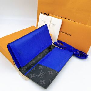 A427【新品に近い極美品】LOUIS VUITTON ルイヴィトン 限定販売 エピ モノグラム エクリプス ポルトフォイユ ブラザ M80788 付属品付き