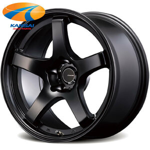 VALINO ヴァリノ×Advanti RACING GV330 ホイール 18インチ×9.5J 5H 114.3 -3 マットブラック 1本