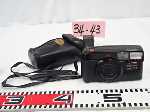 34-43/PENTAXペンタックス ZOOM 70-X コンパクトフィルムカメラ AFオートフォーカス 撮影機器 写真 光学機器 映像機器 ジャンク扱い