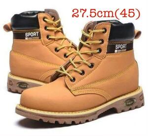 27.5cm(45) safety shoes yellow boots Work boots men's boots 