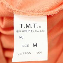 TMT ティーエムティー ビッグホリデー 春夏 半袖 ロゴプリント★ ボタンダウン ポロシャツ Sz.M　メンズ 日本製　C2T06082_6#A_画像7