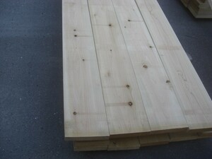 檜板 自然乾燥 荒材 一等 3M×12ｍｍ厚×105ｍｍ幅 11枚（1坪入り）:長野県と中国5県の法人様は直送可！