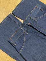 未使用☆USA製 [00s LEVI'S] 646 BELL BOTTOM 2000年 刻印379 ベルボトム ブーツカット インディゴデニムパンツ W32 L33 リーバイス_画像3