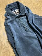 [KUSHITANI] EXPLORER JEANS KWP LEATHER プルオーバーライダースシャツ ライドジーンズジャケット M 牛革 クシタニ_画像6