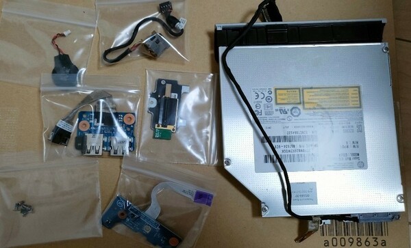 hp dv6ノートパソコン部品、動作未確認