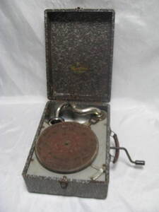 蓄音機 MagnaPhonic MAGNA TALKING MACHINE CORP マグナフォニック 回転OK 針付き 現状品 昭和レトロ アンティーク