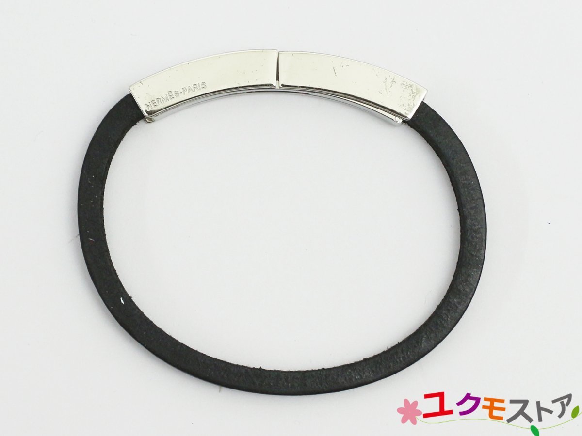 格安saleスタート 美品 レア品 エルメス メンズ ブレスレット シルバー ブラック ブレスレット Www Jkuat Ac Ke