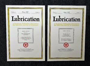 2冊セット テキサコ ③ 1927年 ヴィンテージ・アメリカン 洋書 Texaco Lubrication ガソリンスタンド/ハイウェイ/ロードサイド/ルート66