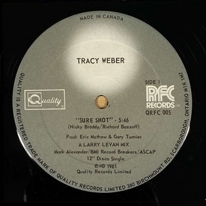 【コピス吉祥寺】TRACY WEBER/SURE SHOT(QRFC005)