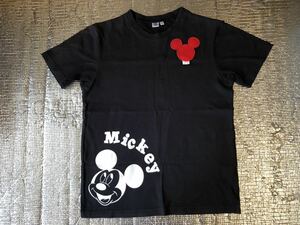 ★Disney★ミッキーマウスt-shirt★サイズS★ブラック★綿100%★ヘビーウェイト★mickey