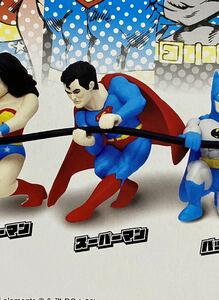 ★ミニチュアフィギュア★ DC super HEROSひっぱルン　ガチャガチャ　スーパーマン