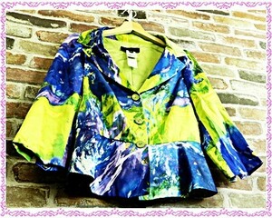 [ free shipping ]*RENATO NUCCI Rena -tonchi* lady's silk jacket Max Mara liking *7215