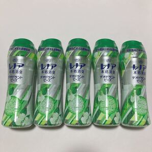P&G レノア 本格消臭 デオドラントビーズ グリーンミスト 本体 520mL 5本セット