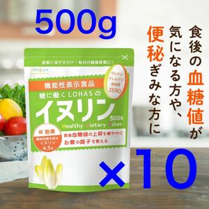 イヌリン 500g 血糖値 便秘 にお悩みの方に 機能性表示食品 水溶性食物繊維 顆粒タイプ 菊芋 食物繊維 サプリメント