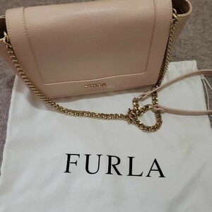 FURLA　チェーンバッグ　ピンク