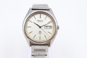 ☆【ト静】 SEIKO HI-BEAT グランドセイコー ハイビート 5646-7010 自動巻き シルバー アナログ デイデイト メンズ 腕時計 GB814ZZH23