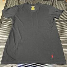 ラルフローレン Ralph Lauren Ｖネック 半袖 Tシャツ 黒 ブラック ボトムポニー レア_画像1
