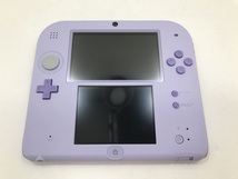 【現状品】★1円～ ★ニンテンドー2DS 本体 ラベンダー ★動作確認済み ★箱/ARカード欠品 ※画面キズ有　036-220701-YK-03-TAG_画像2