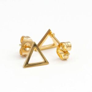  new goods made of stainless steel triangle earrings Gold . allergy . what . earrings triangle simple unisex high quality free shipping 