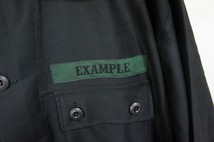 極美品 20AW EXAMPLE エグザンプル GBTG B.D.U SHIRT 長袖 ミリタリー シャツ ジャケット 黒 ブラック サイズL 720M_画像5