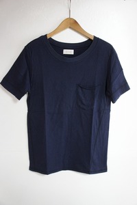 定番 BED j.w FORD ベッドフォード クルーネック ポケット Tシャツ 半袖 カットソー 紺 ネイビー サイズ0 1220L