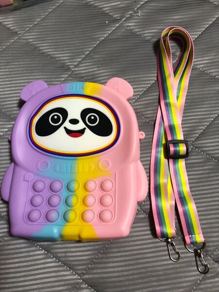 プッシュポップバブル パンダ型カラフル ショルダーバッグ