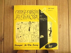 レア Charlie Christian チャーリークリスチャン / Jazz Immortal At Minton's / Thelonious Monk / Jazz Selection / JEP 4547 / 7inch EP