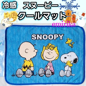 SNOOPY スヌーピー 冷感 ひんやり クールマット(M) ブルー 犬 猫 男の子 女の子 オス メス デニム