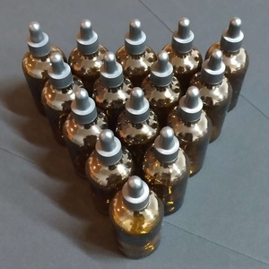 【未使用品】 遮光瓶 100ml 茶色 スポイト 容器 アロマ エッセンシャルオイル(精油) 美容液 保存 15本セット