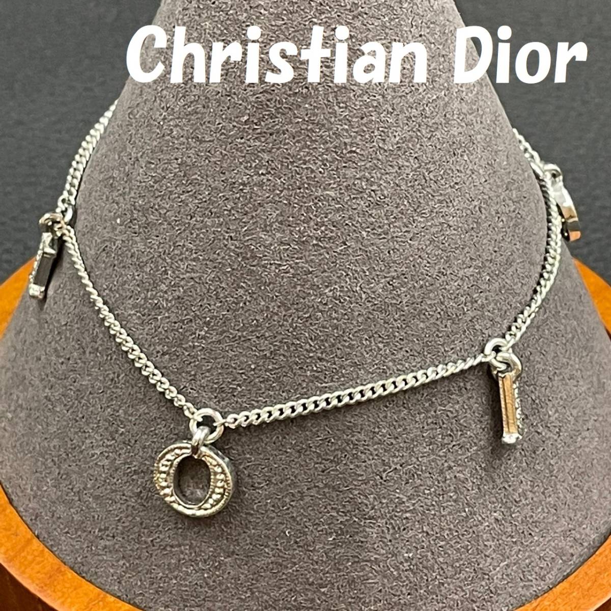 Dior クリスチャンディオール DIORロゴ ベロアベルトチョー ネックレス
