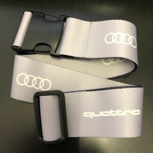  unused * Audi suitcase belt luggage belt quatoro specification gray original Novelty * not for sale 