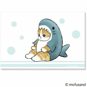 【即決】◆絵はがき モフサンドポストカード◆ 「mofusand」 ねこ／サメ サメにゃん ぢゅの　キャラクター　かわいい // E12-PX-131