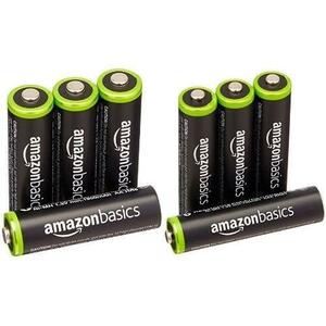 ベーシック 充電池 充電式ニッケル水素電池 単3形4個セット (最小容量1900mAh、約1000回使用可能) & 充電池 充電式ニッケル水素電池 単4形4