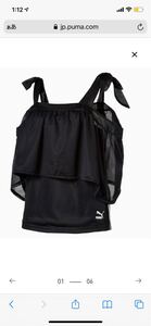プーマ メッシュ トップス 新品未使用タグ付き PUMA オフショル ヨガウェア トレーニング ジム ランニング Mサイズ