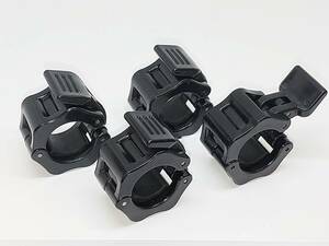 [ new goods ] black barbell color 28mm 4 piece set black plate cease dumbbell lock clip springs shaft screw black #171