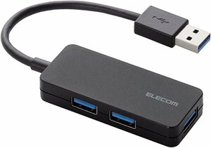 エレコム USB3.0 ハブ 3ポート バスパワー ブラック U3H-K315BBK