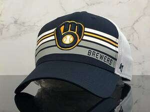 【未使用品】57T クール★’47BRAND ’47ブランド×MLB ミルウォーキー・ブルワーズ Milwaukee Brewers コラボキャップ 帽子《FREEサイズ》