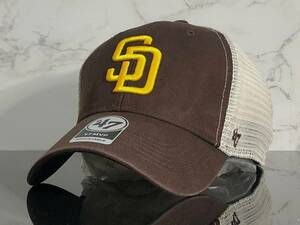 【未使用品】102T クール★’47BRAND ’47ブランド×MLB サンディエゴ・パドレス San Diego Padres コラボキャップ 帽子 CAP《FREEサイズ》