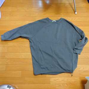  prompt decision! american Hori k pull oversize largish sweatshirt F gray 