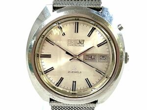 P057-K36-20◎ORIENT オリエント CHRONOACE 自動巻き 0429-19371 デイデイト メンズ腕時計 稼働 2
