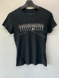 【人気】Patagonia／パタゴニア 　Tシャツ　レディースXSサイズ　黒／ブラック　アウトドア　レジャー　K1907