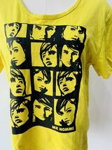【人気】MICHEL KLEIN/ミッシェルクラン　デザイン　Tシャツ　黄色/イエロー　　レディース　48サイズ　　K1916_画像2