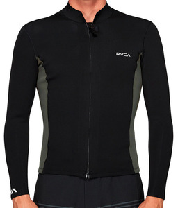 RVCA ルーカ Ancell Front Zip ウェットスーツ ジャケット Sサイズ タッパー 長袖 タッパ フロント ジップ ジッパー
