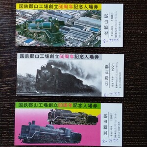 記念入場券 国鉄 鉄道管理局 福島