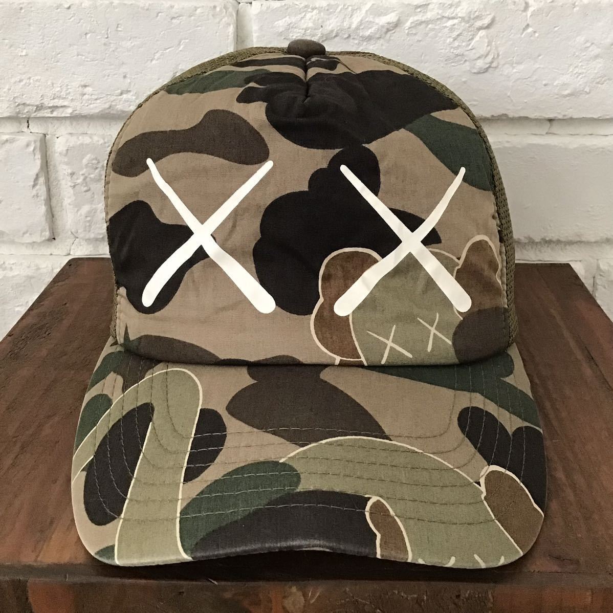 室外 APE BAPE KAWS モノグラム 総柄 キャップ CAP CAMO 迷彩 - 通販