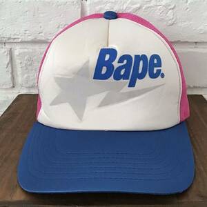 ★新潟限定★ BAPESTA logo メッシュ キャップ a bathing ape BAPE sta trucker hat cap エイプ ベイプ niigata limited NIGO star スター
