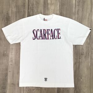 ★激レア★ bape × scarface Tシャツ Mサイズ スカーフェイス エイプ ベイプ アベイシングエイプ a bathing ape purple camo NIGO 迷彩 d5