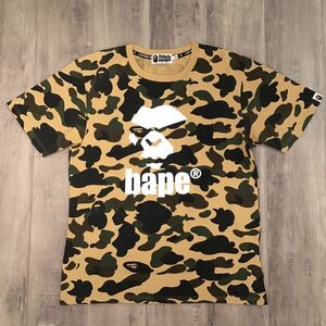 BAPE MAD FACE 1st camo yellow Tシャツ Mサイズ a bathing ape エイプ ベイプ アベイシングエイプ 迷彩 da43