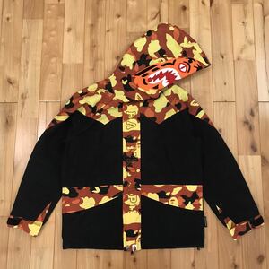 Orange camo タイガー スノボ ジャケット Mサイズ a bathing ape tiger hoodie snow board jacket BAPE パーカー エイプ ベイプ 迷彩 o212